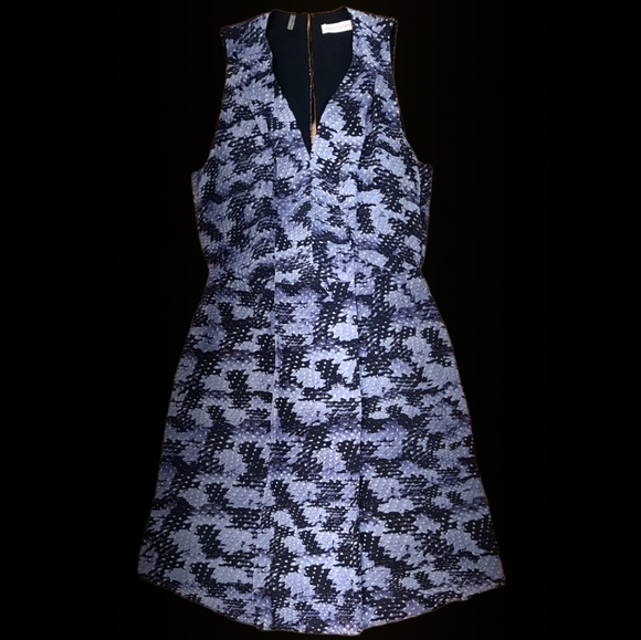 Rebecca Taylor Silk Snakeskin Print Dress Size 0 - Picture 3 of 9